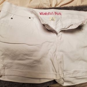 Juniors white shorts